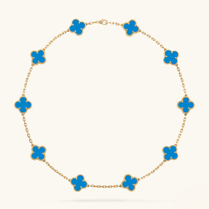 STELLA BLUE CLOVER NECKLACE