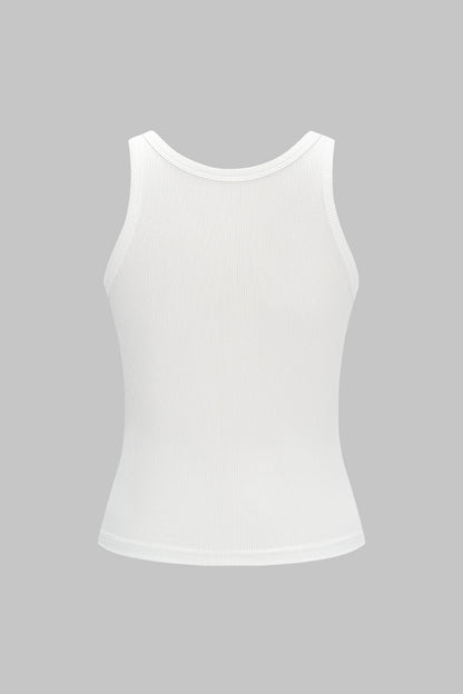 IVY | SNAP TANK WHITE
