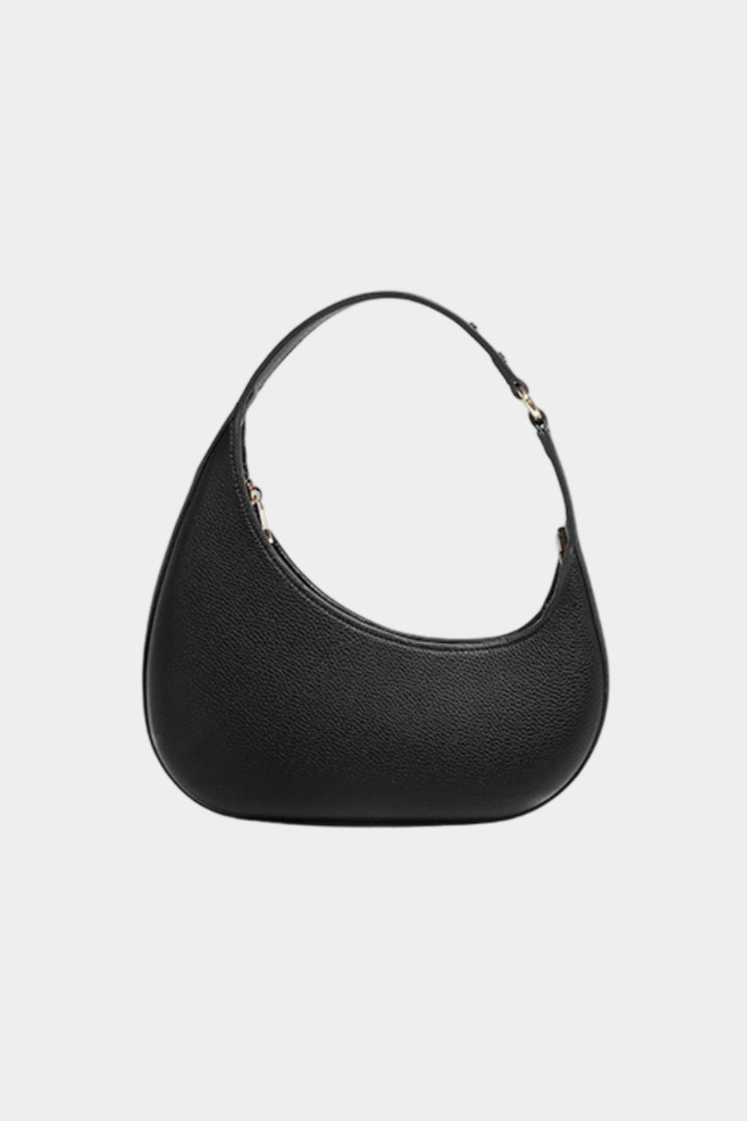 Irregular Crescent Shape Shoulder Bag BLACK ONE SIZE