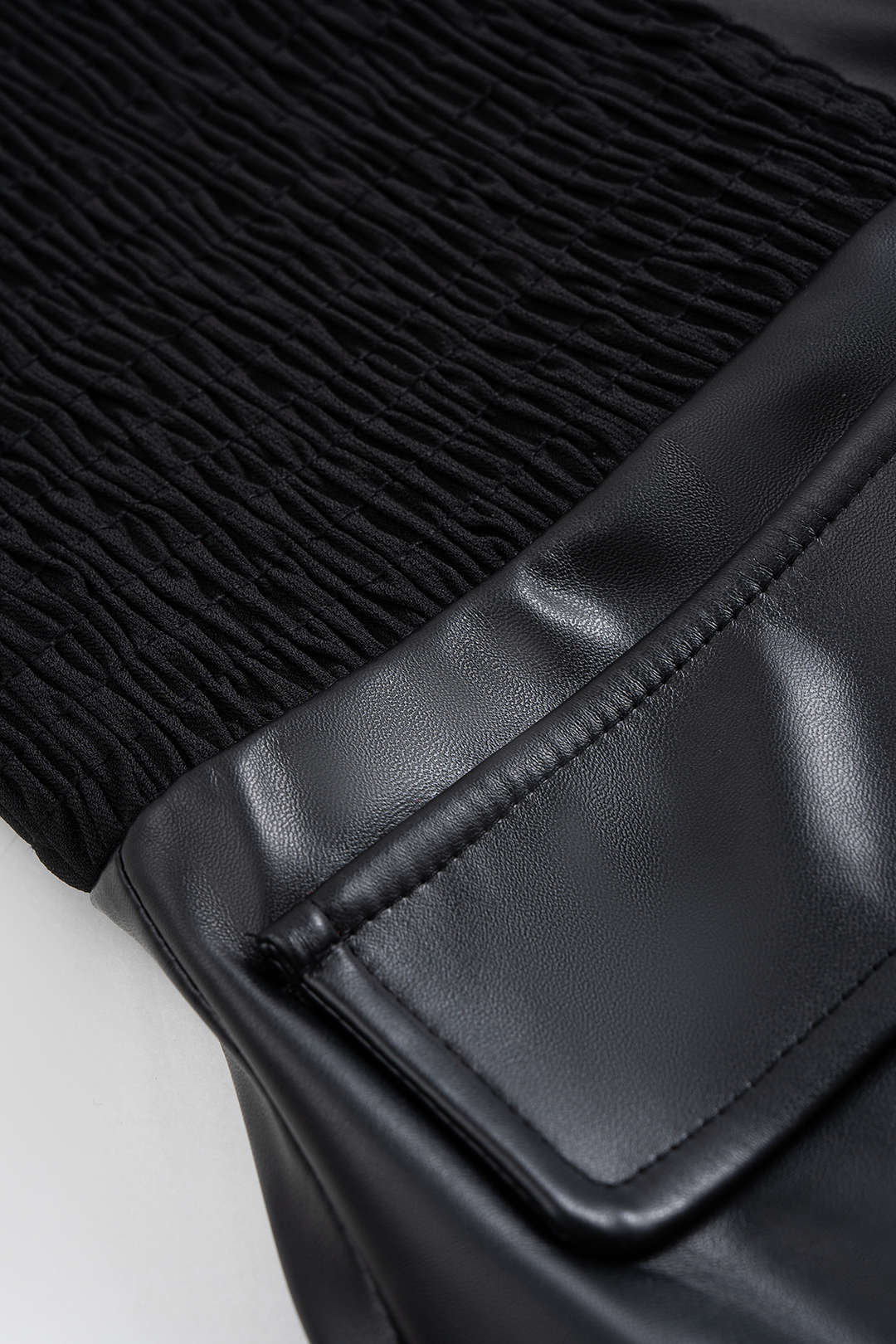 SELENE | POWER LUXE LEATHER MINI DRESS