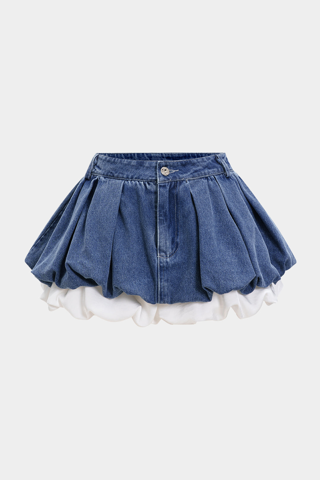 DALIA | LAYERED DENIM BUBBLE SKIRT