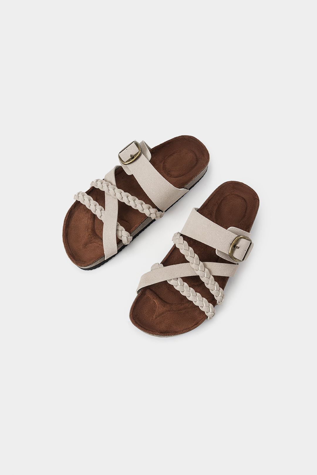 ISLA BRAIDED SANDALS BEIGE