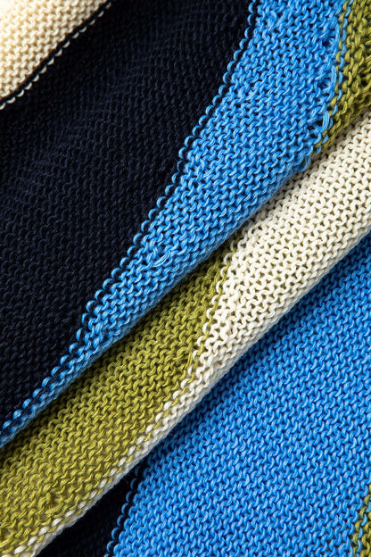 NOEMI | MULTICOLOR STRIPED KNIT MINI DRESS MULTICOLOR