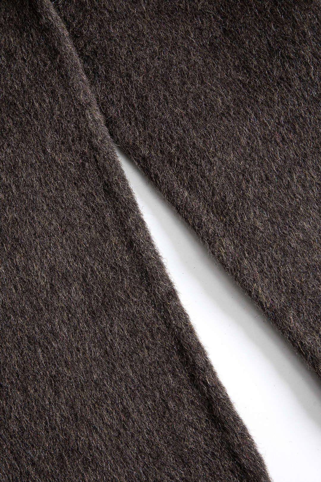 ELEONORA | FUR TRIMMED WOOL COAT BROWN