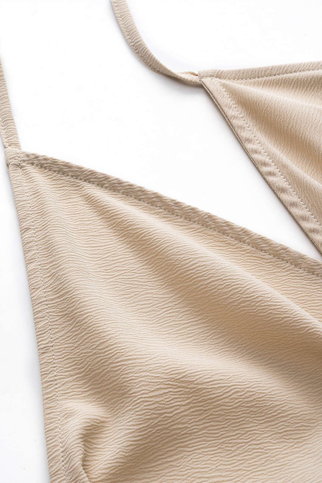 SOLENE | DRAPED TIE TOP BEIGE