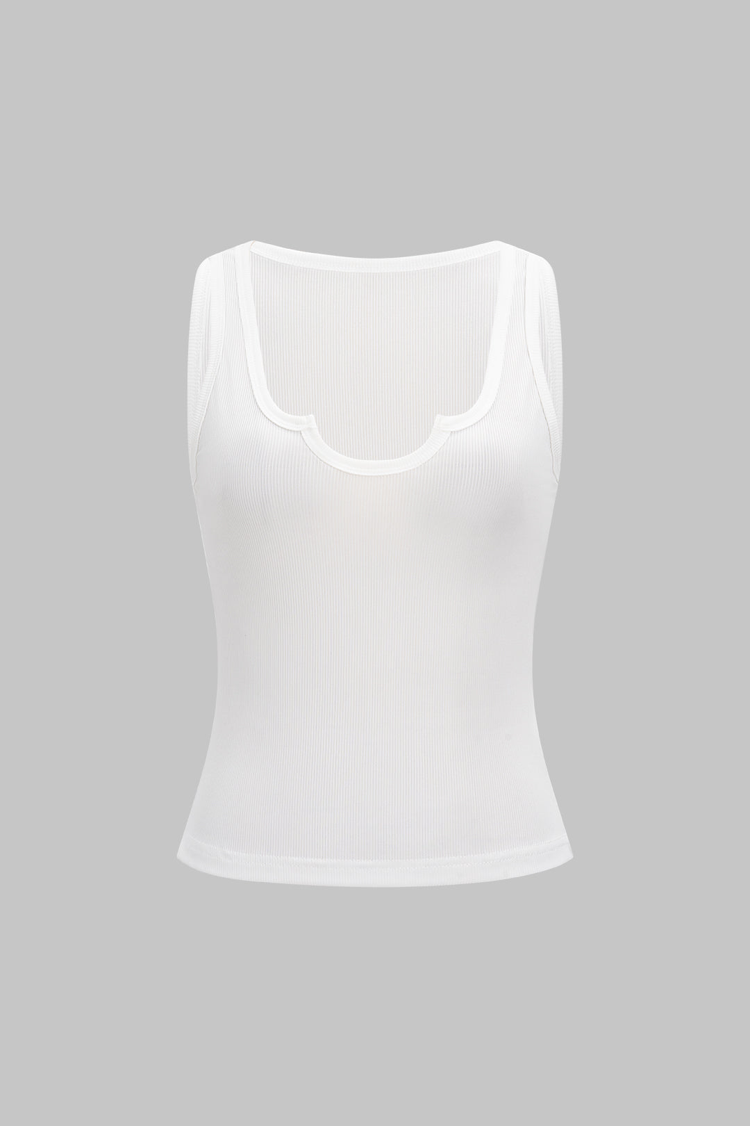 LIV | RIBBED TANK WHITE