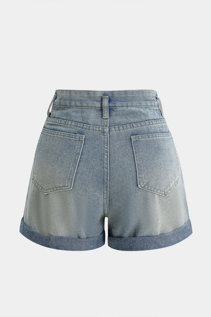NERIA | UTILITY DENIM SHORTS