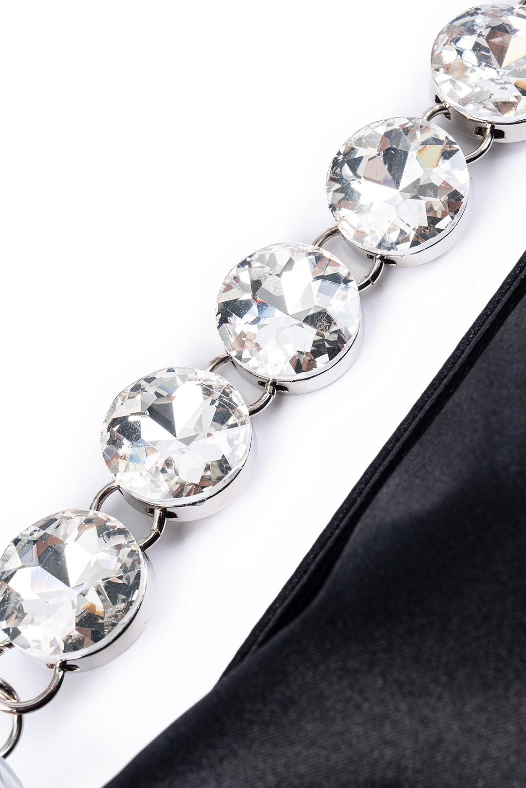 Diamond Hand-Held Clutch Bag BLACK ONE SIZE