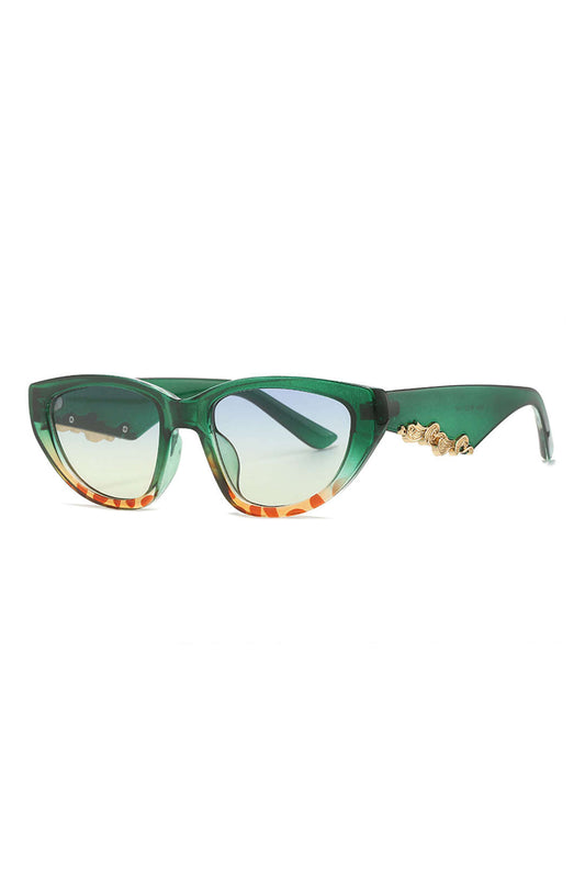 Ombre Cat-eye Sunglasses GREEN ONE SIZE