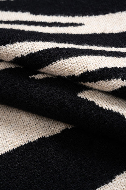 INES | ZEBRA FRINGE MINI DRESS ZEBRA