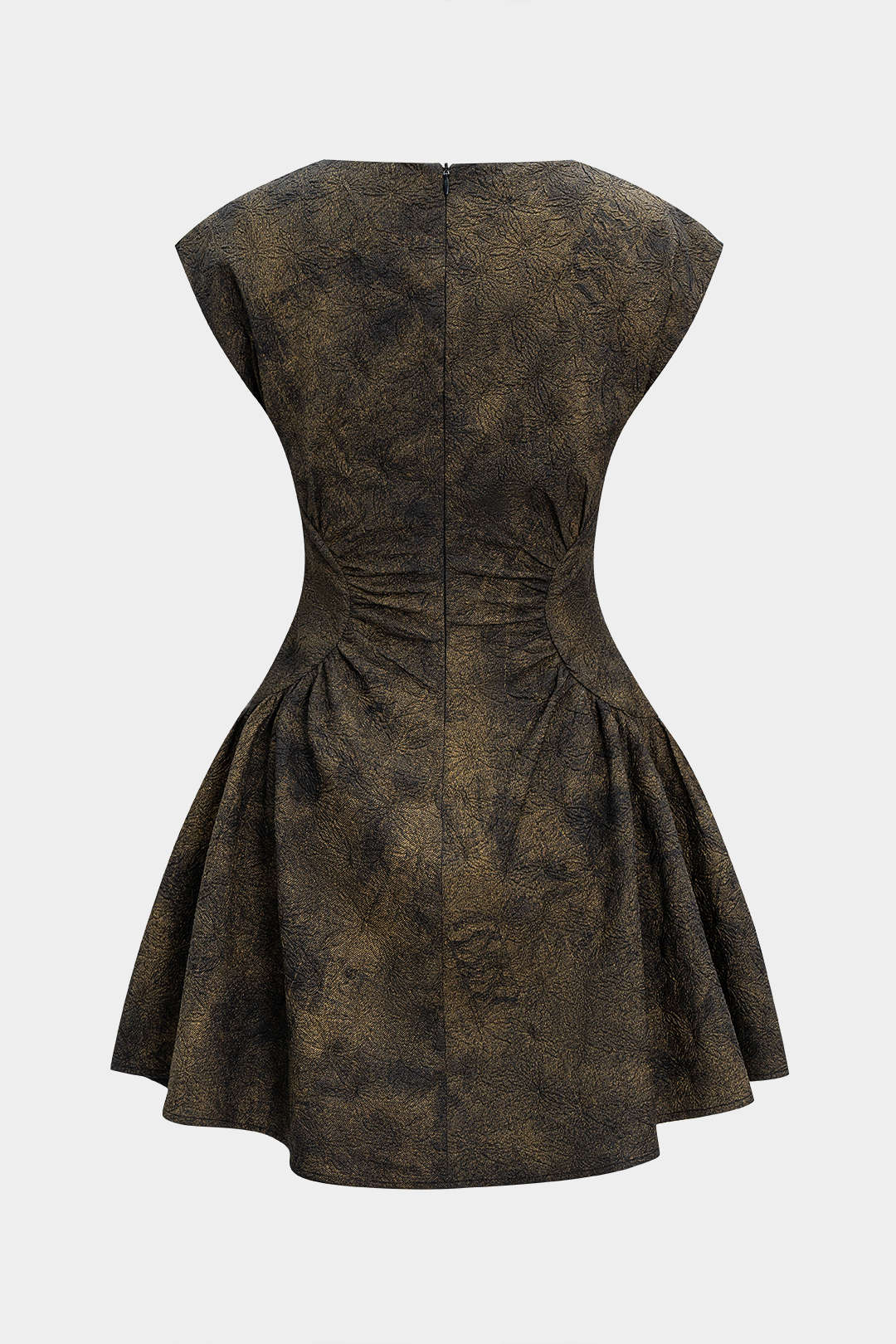 ISOLDE | METALLIC BROCADE MINI DRESS
