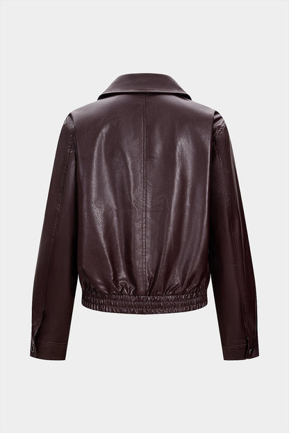 VELORA | CROPPED LEATHER JACKET