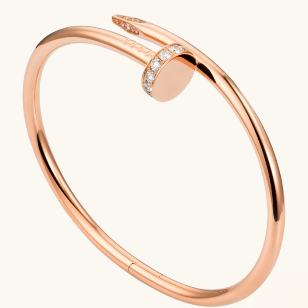 AXIS NAIL ROSE GOLD PAVÉ BRACELET