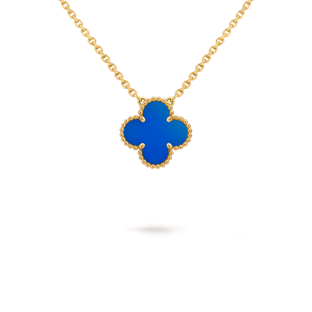 STELLA BLUE CLOVER NECKLACE