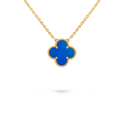STELLA BLUE CLOVER NECKLACE