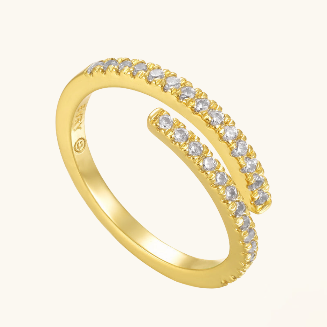 AURORA PAVÉ RING GOLD