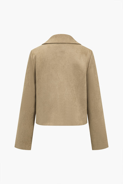 SOLENE | SUEDE CROPPED JACKET