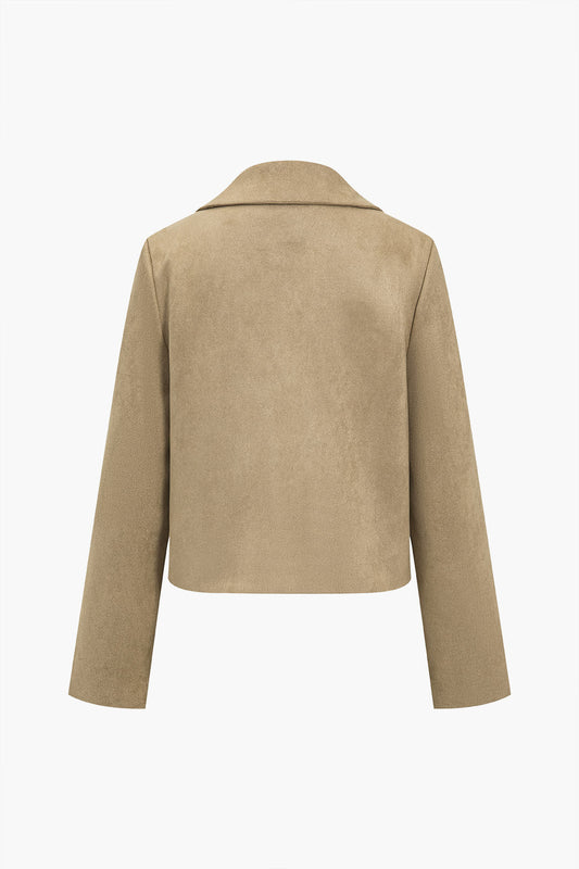 SOLENE | SUEDE CROPPED JACKET