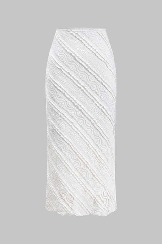 LUMINA | LACE MIDI SKIRT