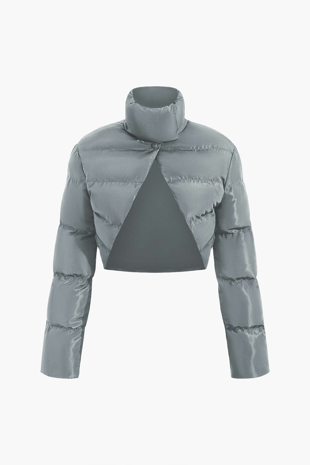 KORIN | CROPPED PUFFER JACKET GRAY