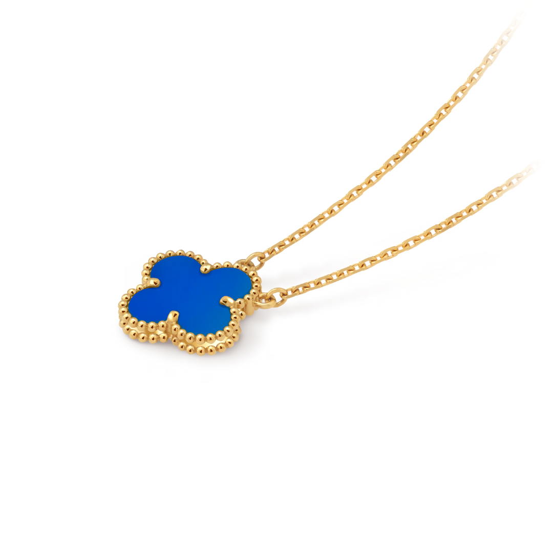 STELLA BLUE CLOVER NECKLACE
