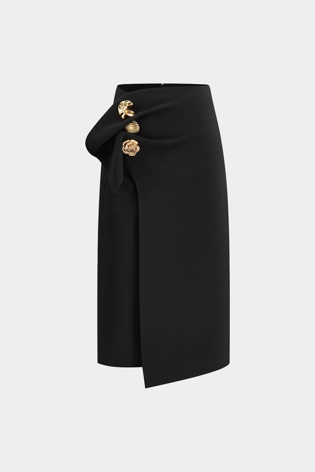 AMARA | DRAPED MIDI SKIRT