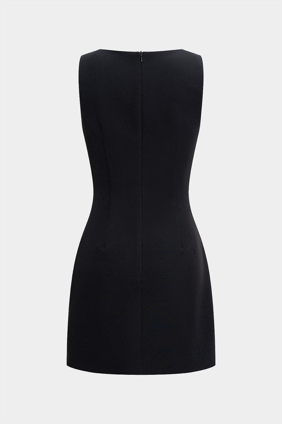 CELESTIA | CUT OUT CHAIN DETAIL MINI DRESS BLACK