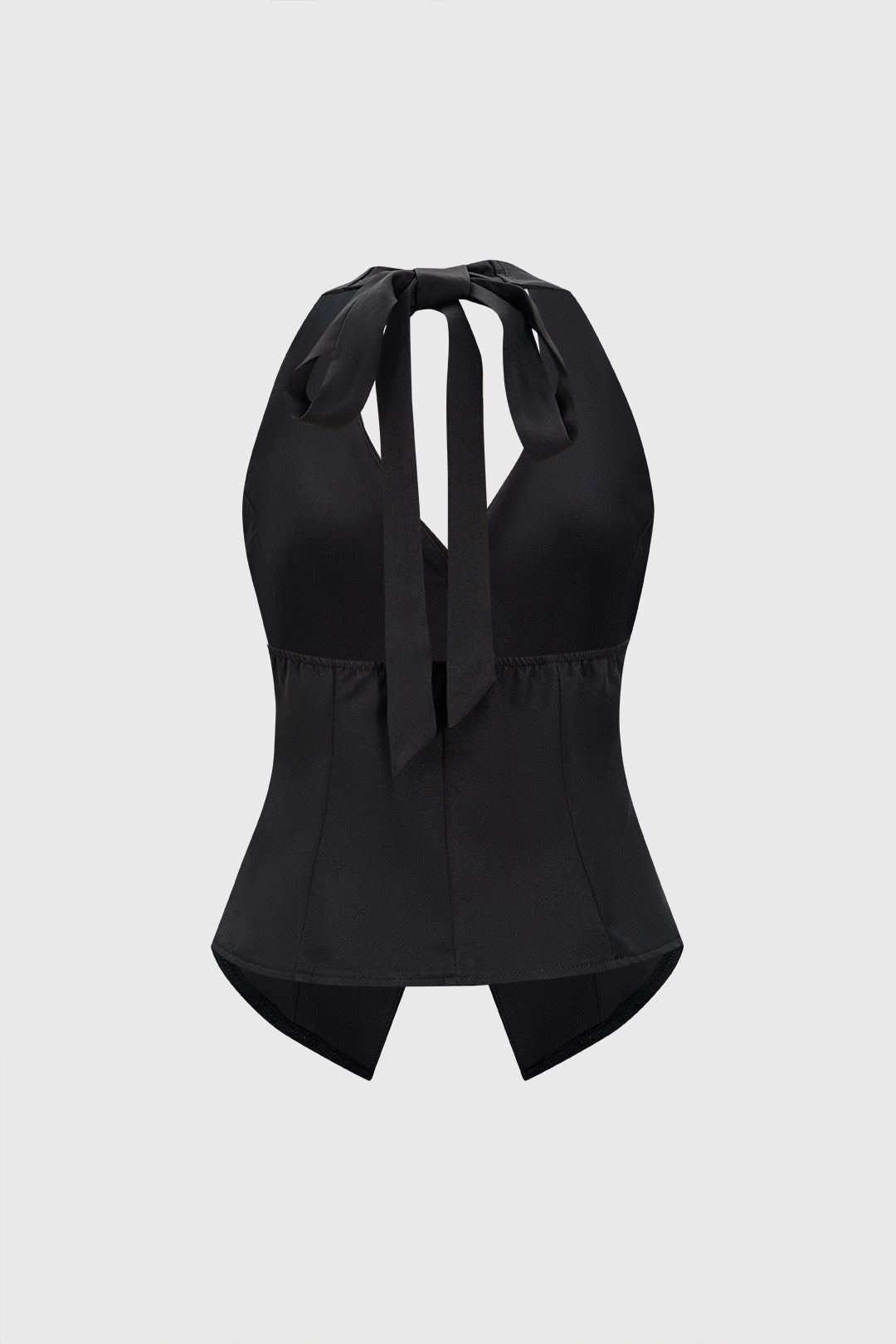 VALENCIA | SATIN HALTER VEST TOP