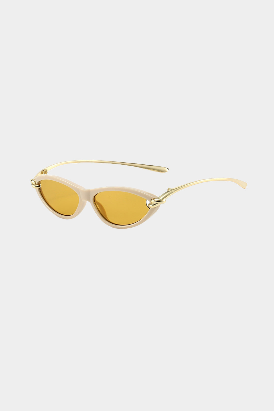 LUMIÈRE | CAT EYE SUNGLASSES YELLOW ONE SIZE