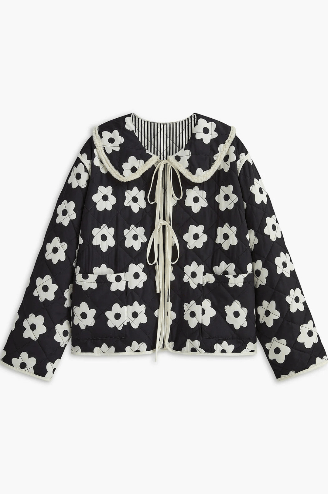 MAELLE | FLORAL QUILTED JACKET