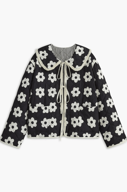 MAELLE | FLORAL QUILTED JACKET