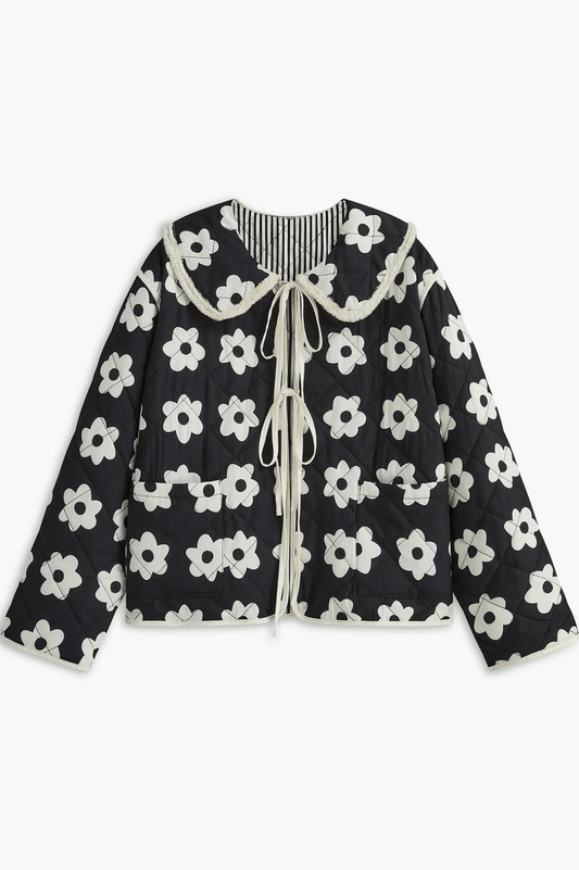 MAELLE | FLORAL QUILTED JACKET