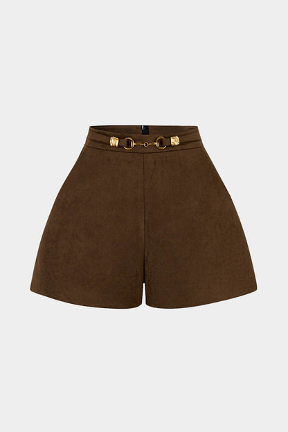 ALIX | TAILOED SUEDE SHORTS