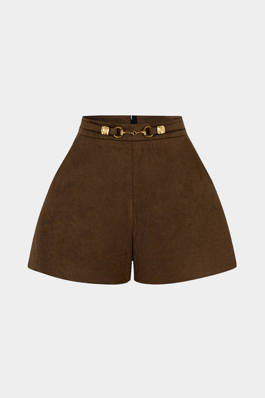 ALIX | TAILOED SUEDE SHORTS
