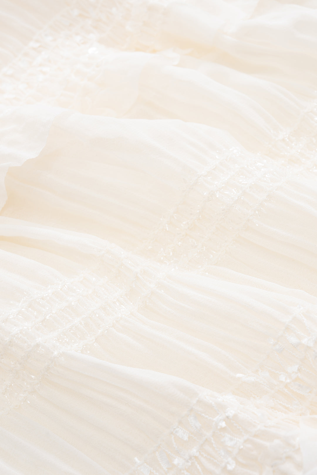 Chiffon Tie Front Backless Top And Skirt Set BEIGE S