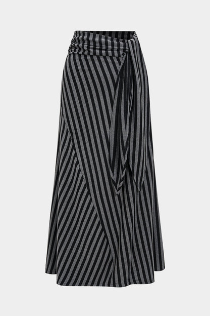 VESTRA | STRIPED WRAP SKIRT