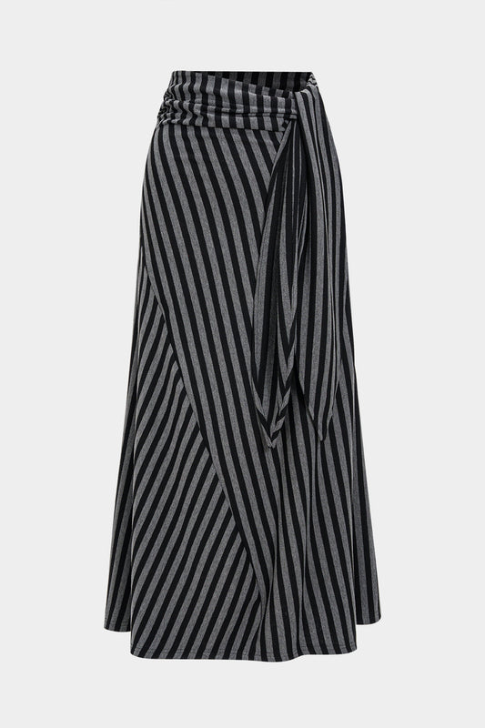 VESTRA | STRIPED WRAP SKIRT