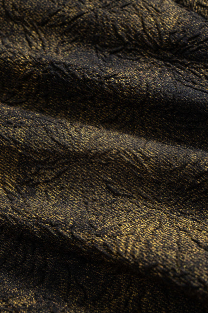 ISOLDE | METALLIC BROCADE MINI DRESS