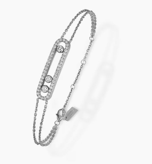 LUMIÈRE DIAMOND BRACELET 18K WHITE GOLD