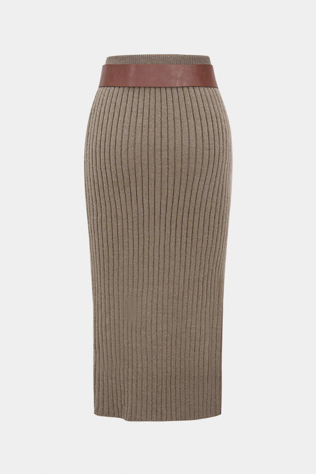 CLARISSE | RIBBED KNIT PENCIL SKIRT