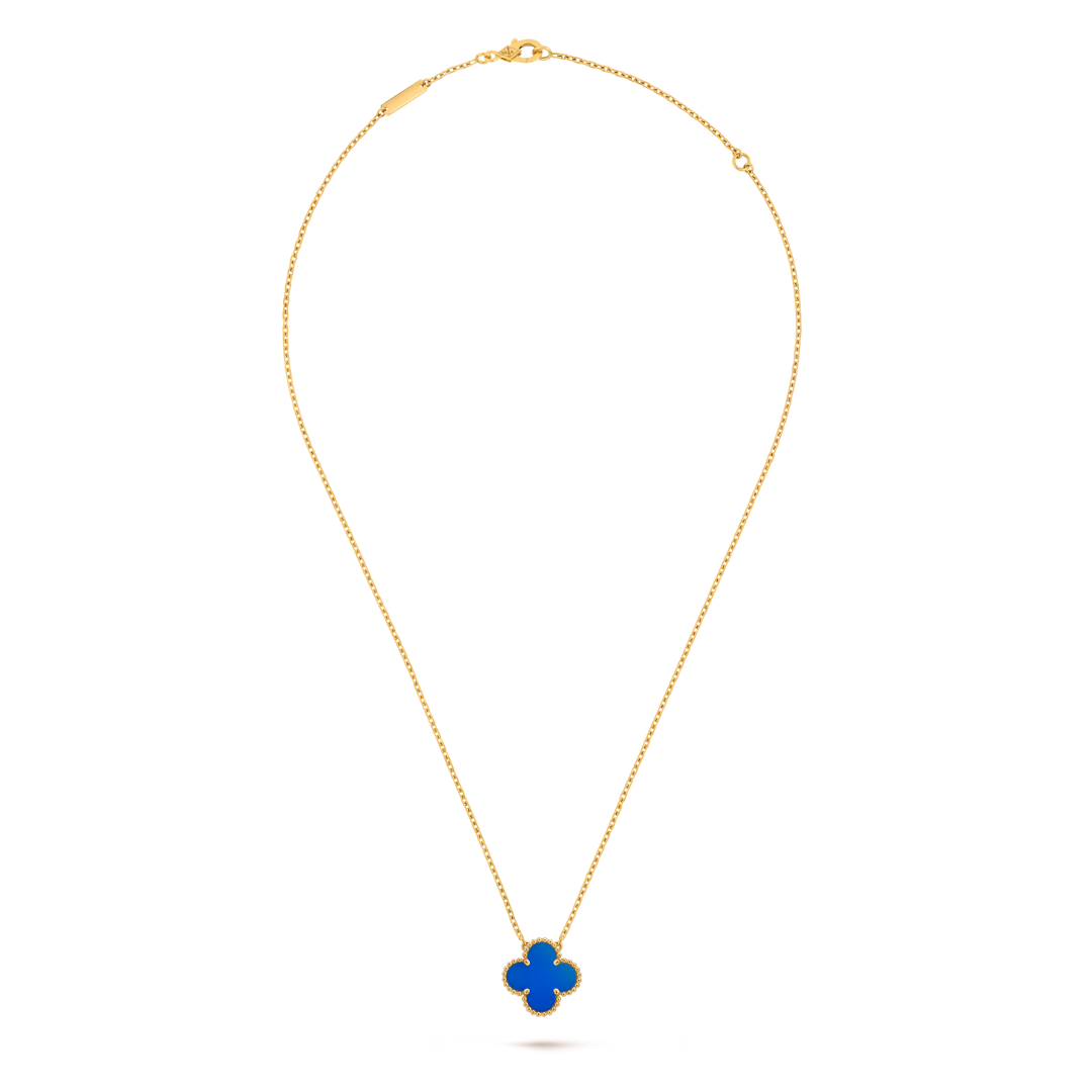 STELLA BLUE CLOVER NECKLACE