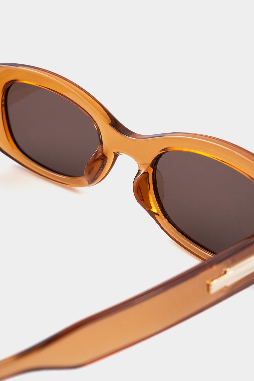 HONEY | RECTANGULAR SUNGLASSES BROWN ONE SIZE
