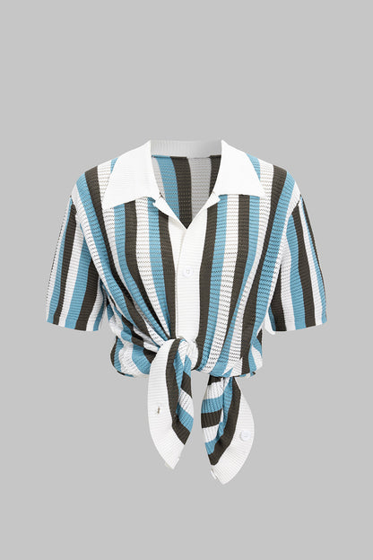 RIO | STRIPED KNIT SHIRT