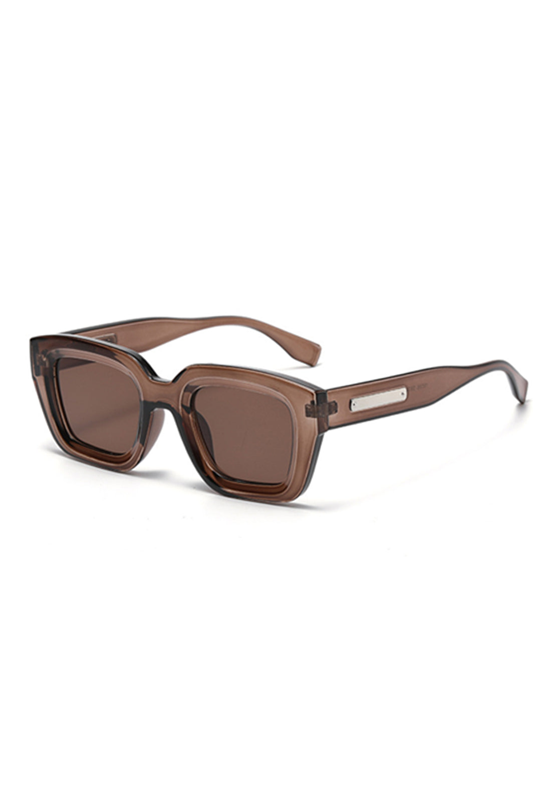 Square Frame Sunglasses CINNAMON ONE SIZE