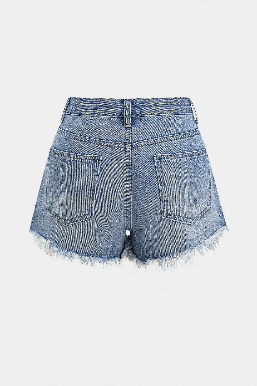 ÉLODIE | RUFFLED DENIM SHORTS