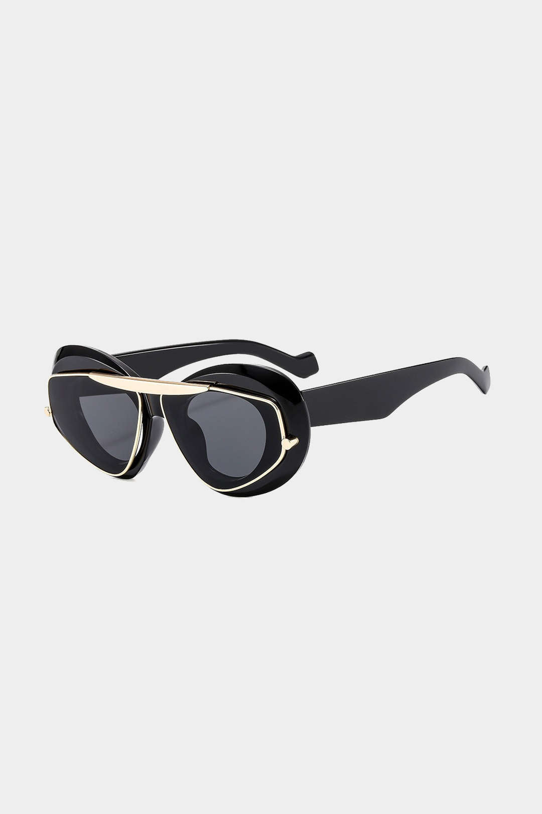 Cat-Eye Frame Sunglasses BLACK ONE SIZE