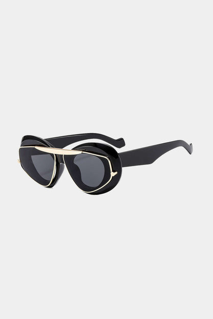 Cat-Eye Frame Sunglasses BLACK ONE SIZE