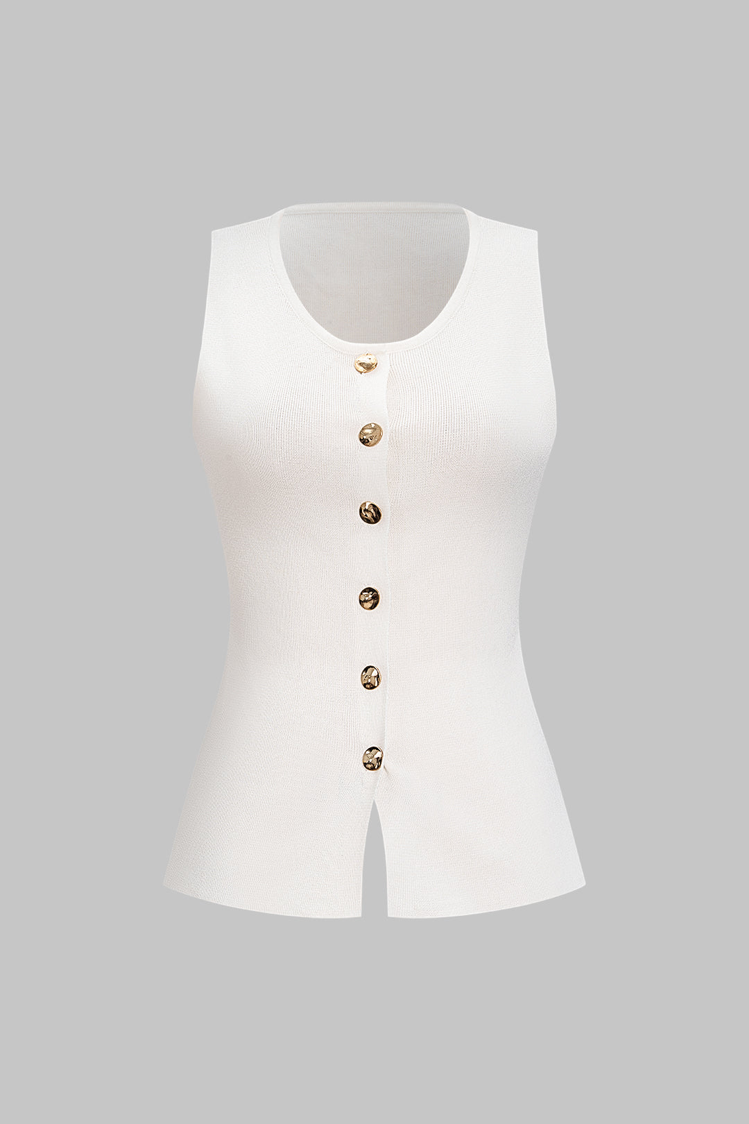 SORRENTO | KNITTED BUTTON UP TANK TOP