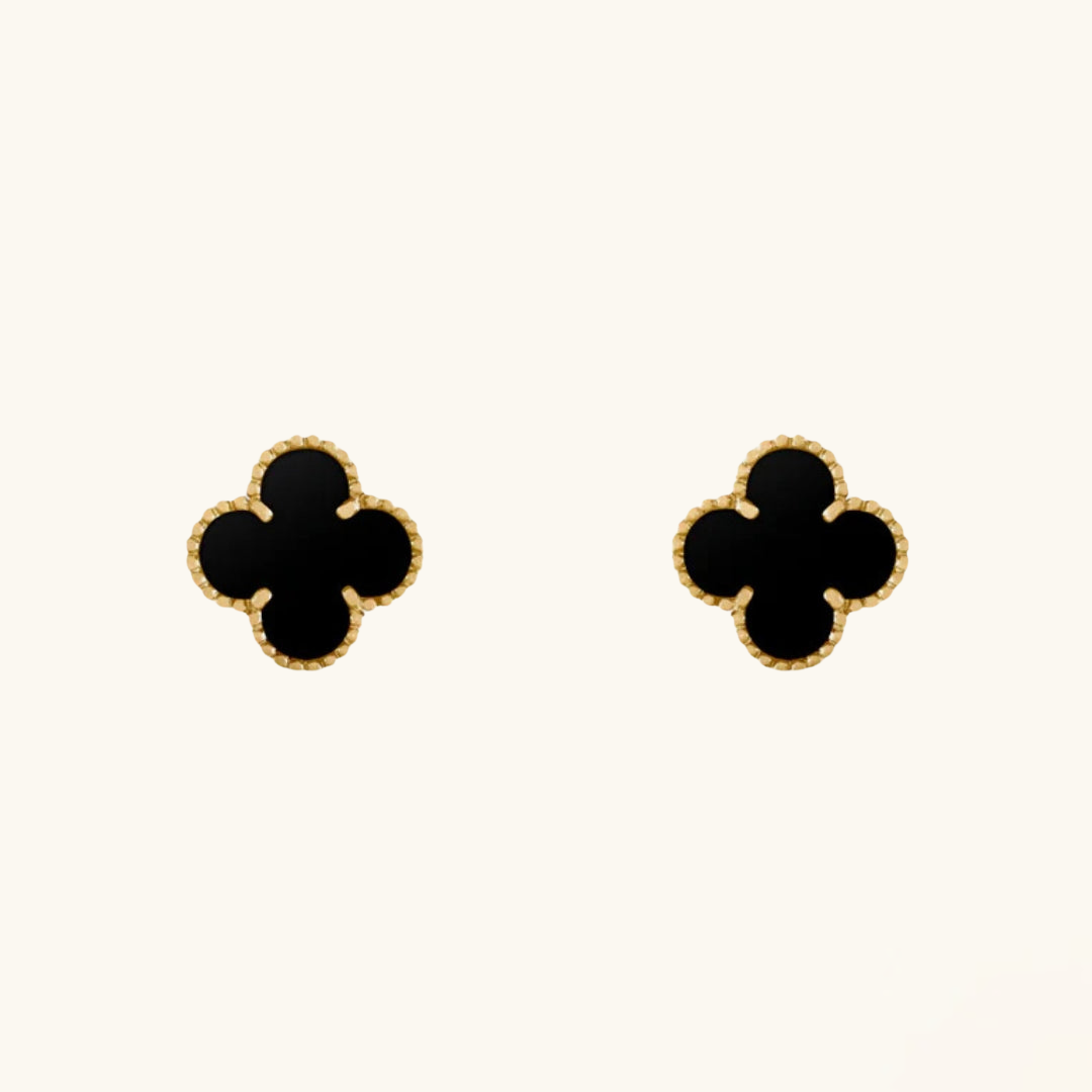 STELLA BLACK ONYX STUD EARRINGS