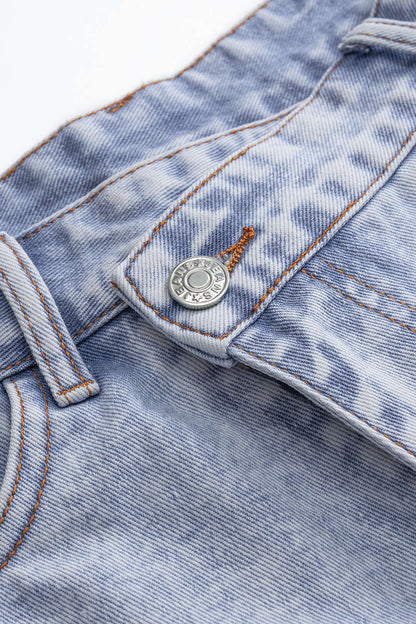 ANOUK | ASYMMETRIC DENIM SHORTS